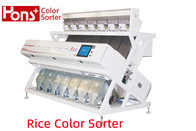 SGS CCD Camera Rice Coffee Beans Color Sorter Machine High Capacity 7 Chutes